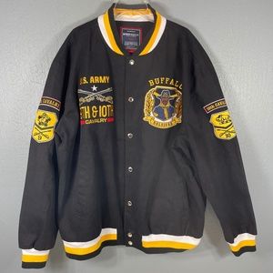 BUFFALO SOLDIERS 1866 Mens 3XL Embroidered 9/10 Cavalry Bigboy Headgear Jacket
